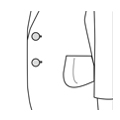 Patch Pocket With Inverted Box Pleat